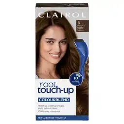 Tesco Clairol Root Touch-Up Permanent Hair Dye - Medium Brown 5 offer