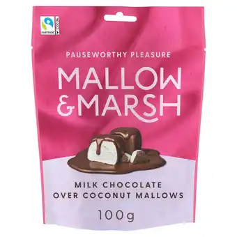 Tesco Mallow & Marsh Milk Chocolate Coconut Mallow 100G offer