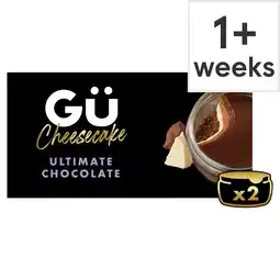 Tesco Gu Ultimate Chocolate Cheesecake Desserts 2x85g offer