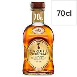 Tesco Cardhu Gold Reserve Single Malt Scotch Whisky Bottle 40% Vol 70Cl offer