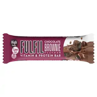 Tesco Fulfil Vitamin & Protein Bar - Chocolate Brownie 55g offer