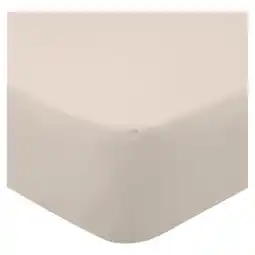 Tesco F&F Home Bedding Brushed Fitted Sheet Natural Double offer