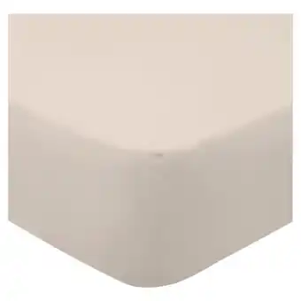 Tesco F&F Home Bedding Brushed Fitted Sheet Natural Double offer