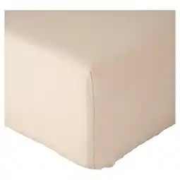 Tesco F&F Home Cotton Rich Fitted Sheet Natural Single offer