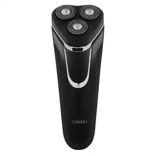 Tesco Carmen Essential Series Triple Head and Pivot Shaver with Trimmer - Black/Silver offer