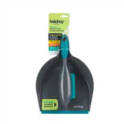 Tesco Beldray Pet Plus Anti Bac Rubber Dustpan & Brush offer