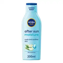 Tesco NIVEA SUN Moisturising After Sun Lotion 200ml offer