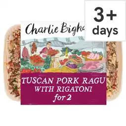 Tesco Charlie Bigham's Tuscan Pork Ragu with Rigatoni 616g offer