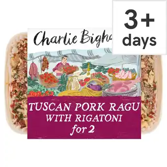 Tesco Charlie Bigham's Tuscan Pork Ragu with Rigatoni 616g offer
