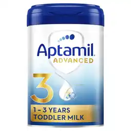 Tesco Aptamil Advanced 3 Toddler Milk Formula Powder 1-3 Years 800g offer