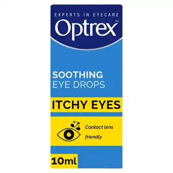 Tesco Optrex Soothing Itchy Eye Relief Drops 10ml offer