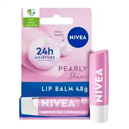 Tesco NIVEA Pearly Shine Lip Balm 4.8g offer