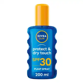 Tesco NIVEA SUN Protect & Dry Touch Sun Mist Spray SPF30 200ml offer