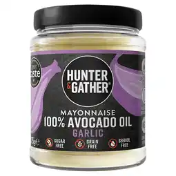 Tesco Hunter & Gather Avocado Oil Mayonnaise Garlic 175g offer