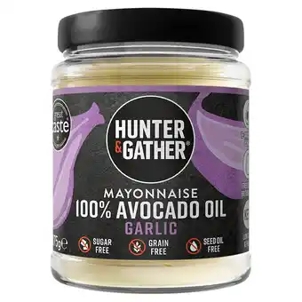 Tesco Hunter & Gather Avocado Oil Mayonnaise Garlic 175g offer