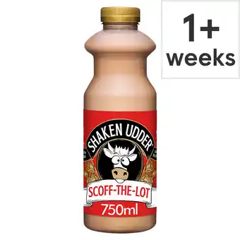 Tesco Shaken Udder Scoff-The-Lot Caramelised Biscuit & Cinnamon Milkshake 750ml offer