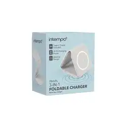 Tesco Intempo Grey 3 in 1 Foldable Charger offer