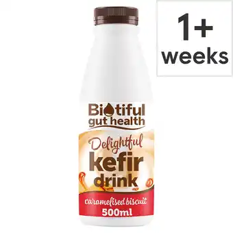 Tesco Biotiful Gut Health Delightful Kefir Drink Caramelised Biscuit 500ml offer