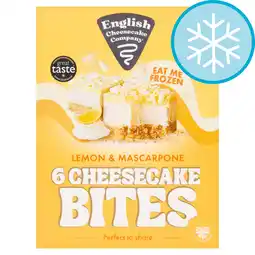 Tesco English Cheesecake Company 6 Lemon Cheesecake Bites 210g offer