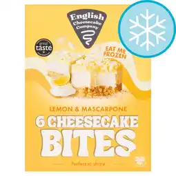 Tesco English Cheesecake Company 6 Lemon Cheesecake Bites 210g offer