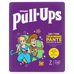 Tesco Huggies Pull Ups Training Nappy Pants Size 7 x18 offer