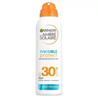 Tesco Garnier Ambre Solaire Invisible Protect SPF30 150ml offer
