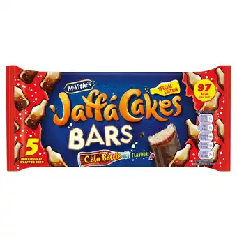Tesco McVitie's Jaffa Cakes Bars - Cola Bottle Flavour 5 Pack offer