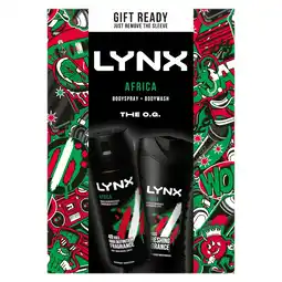 Tesco Lynx Africa Bodyspray & Bodywash Gift Set offer