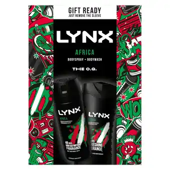 Tesco Lynx Africa Bodyspray & Bodywash Gift Set offer