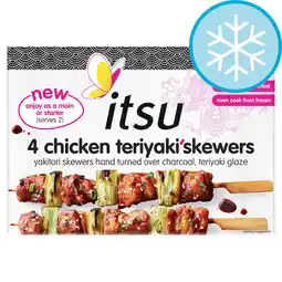 Tesco Itsu Chicken Teriyaki Skewers 260g offer