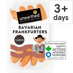 Tesco Unearthed Bavarian Frankfurters 200g offer