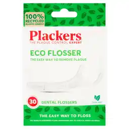 Tesco Plackers 30 Eco Dental Flossers Cool Mint offer