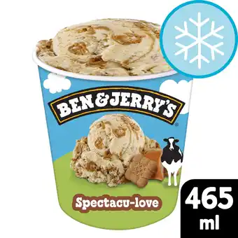 Tesco Ben & Jerry's Spectacu-love Ice Cream Tub 465ml offer