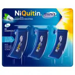 Tesco NiQuitin Mini's 2mg Nicotine Lozenges - Mint 60s offer