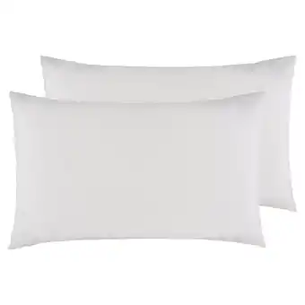 Tesco F&F Home White Washed Cotton Pillowcase Pair offer