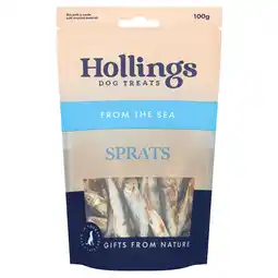 Tesco Hollings Dog Treats Sprats 100g offer