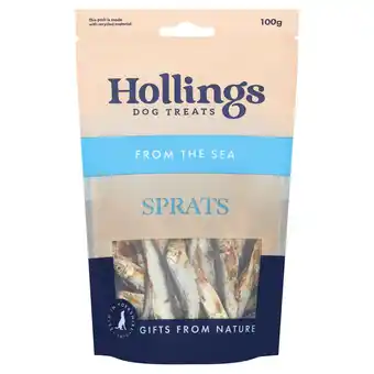 Tesco Hollings Dog Treats Sprats 100g offer