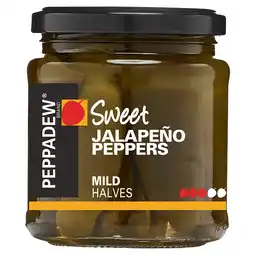 Tesco Peppadew Sweet Jalapeno Peppers, Mild Halves 260g offer