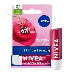Tesco NIVEA Cherry Shine Lip Balm 4.8g offer