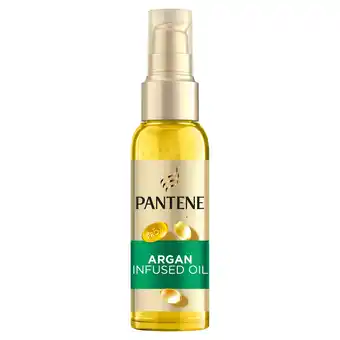 Tesco Pantene Smooth & Sleek Argan Hair Oil 100Ml offer