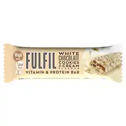 Tesco Fulfil Protein Bar - White Chocolate Cookies and Cream 55g offer