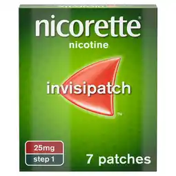 Tesco Nicorette InvisiPatch Stop Smoking Aid Step 1 25mg Nicotine Patches 7s offer