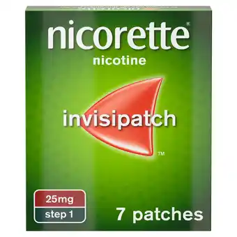 Tesco Nicorette InvisiPatch Stop Smoking Aid Step 1 25mg Nicotine Patches 7s offer