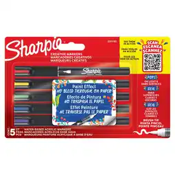 Tesco Sharpie Creative Brush Markers 5pk offer