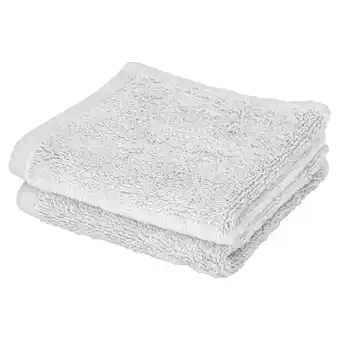 Tesco F&F Home Light Grey Supersoft Cotton Face Cloth 2 Pack offer