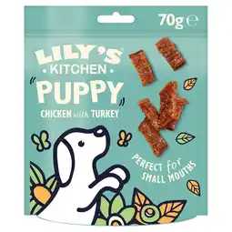 Tesco Lily's Kitchen Puppy Chicken with Turkey Treats 70g offer