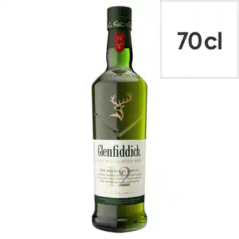 Tesco Glenfiddich 12 Year Old Single Malt Scotch Whisky 70cl offer