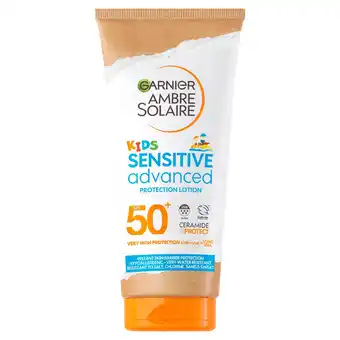 Tesco Garnier Ambre Solaire Kids Sensitive Advanced Lotion Spf50+ 175Ml offer