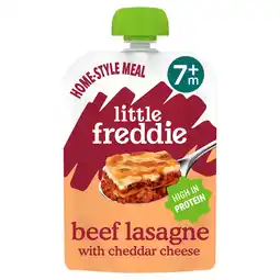 Tesco Little Freddie Organic Beef Lasagne with Cheddar Cheese 7m+ 130g offer