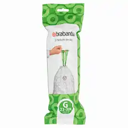 Tesco Brabantia Bin Bags Size G 23-30L 20pk offer